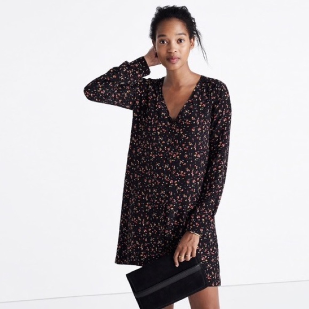 Madewell x Sézane Silk Elly Shirtdress Size Medium